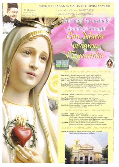 Missione Parrocchiale "Con Maria viviamo l'Eucarestia" Missione Parrocchiale "Con Maria viviamo l'Eucarestia"