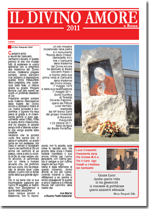 Scarica il tabloid IL DIVINO AMORE A ROMA 2011 in formato pdf